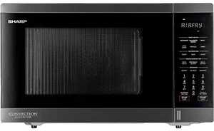 SHARP 32L AIR FRY CONVECTION GRILL MICROWAVE OVEN BLACK STAINLESS R321CAFBS - Picture 1 of 4