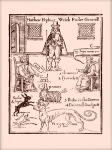 The Witchfinder Art Print Matthew Hopkins 1620 Witch Trials Occult History - Picture 1 of 1