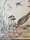 BLOOMCRAFT Vintage Fabric PILLOW Snowdrops Merry Mushrooms Robin Marsh Birds