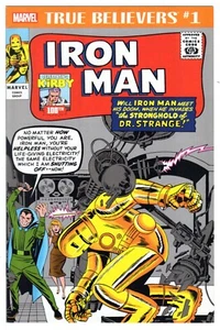 True Believers IRON MAN #1 NM- 9.2 Tales of Suspense 40-41 Rpt MARVEL Lee TOS - Bild 1 von 5