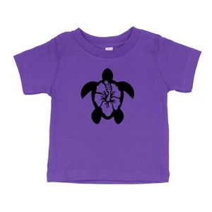 Sea Turtle Flower Toddler Kids Youth T-Shirt Ocean Sea Life Lover Gift Graphic - Picture 1 of 15