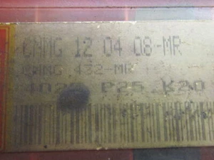 Sandvik CNMG 12 0408-MR CNMG432-MR P25 K20 Carbide Insert Grade 4025 Box of 6pcs - Picture 1 of 5