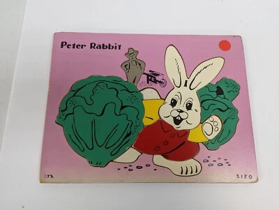 Vintage SIFO Wooden Puzzle Peter Rabbit 11 Pieces - Image 1 of 4