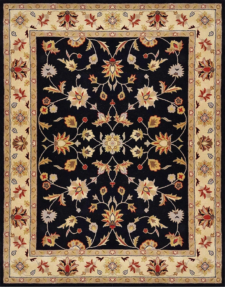 Black Color Carpet Hand-Tufted for Living Room Bedroom Rug's 12×15 FT Size Rug - Image 1 of 4