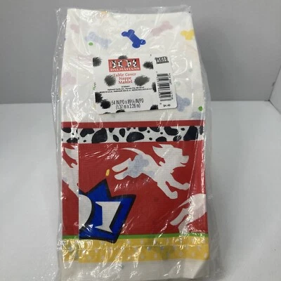 Disney Hallmark Vintage 101 DALMATIONS Paper Dog BIRTHDAY PARTY Table Cover - Image 1 of 4