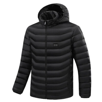 15 Areas Men Heated Jacket Women Winter Electric Heating Thermal Coat USB Charge - Image 1 of 4