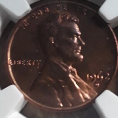 1962 d rare Mahogany Penny MS64 RB  many errors, ddo, God we Trust on rim - Image 1 of 4