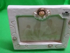 Marco de fotos de porcelana de ángel 19 x 15 cm de Thun Bolzano Italia - Imagen 1 de 3