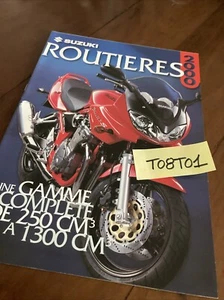 Suzuki 2000 GSF600 1200 GSXF GSX1300R GS500E XF650 Etc Moto Prospecto Catálogo - Imagen 1 de 8
