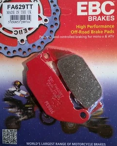 EBC/FA629TT Brake Pads Rear for Honda CRF250L 2013-2020, CRF250 Rally 2017-2020 - Picture 1 of 2