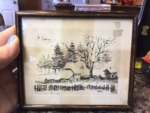 HERMANN GEPRÄGT (1876-1944) Bleistiftradierung handsigniert, Landschaft jüdisch zionist - Bild 1 von 24