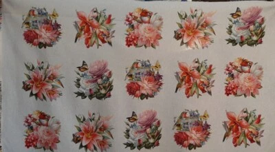 Tela ELIZABETH'S STUDIO - RAMO COLIBRÍ - PANEL 23" Fondo Azul Cielo Foto 1 de 4