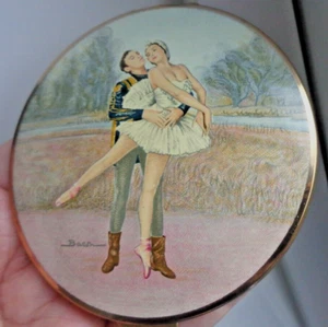 Excelente Vintage Stratton Mujer Esmalte Ballet Polvo Compacto - Baron - Picture 1 of 11