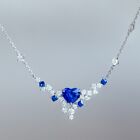 Synthetic Blue Sapphire Necklace