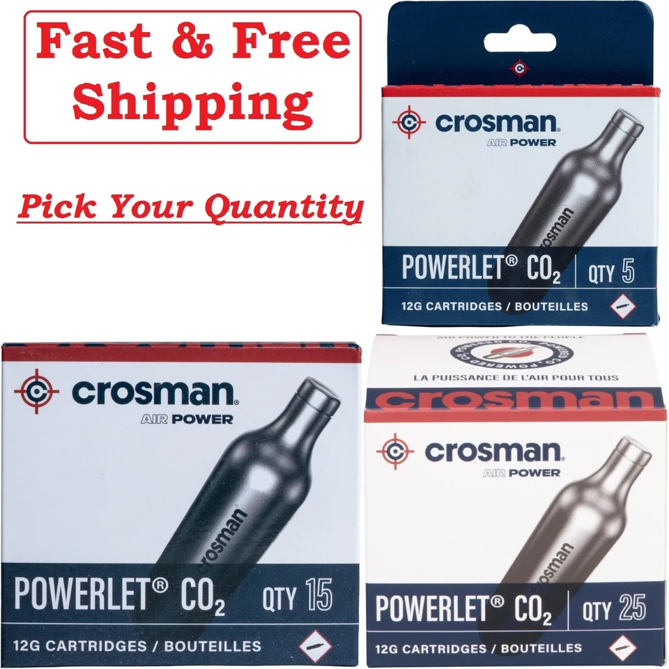 CO2 CARTRIDGE Gun Gas Pellet Airsoft BB Pellet 12 Gram Crosman CO2 Cartridges - Image 1 of 1