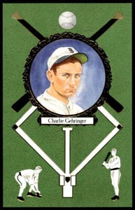 Charlie Gehringer 1992 Perez-Steele Master Works Postcards #3 /10000 Tigers Rose - Picture 1 of 2