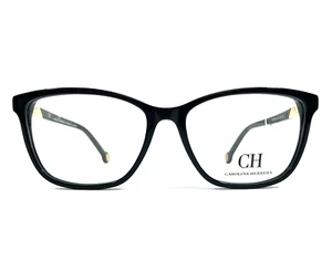 Carolina Herrera Eyeglasses Frames VHE799K COL.0700 Black Gold Cat Eye 53-15-135 - Picture 1 of 14