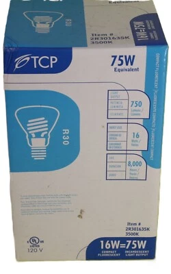 Cool White - 750 Lumens  - 2R301635K 16W-75W  Watt - Image 1 of 3