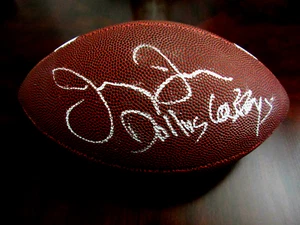 JERRY JONES DALLAS COWBOYS OWNER SIGNED AUTO ARKANSAS SPECIAL EDITION BALL JSA  - Picture 1 of 3