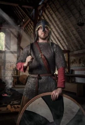 Chainmail Shirt ,Flat Riveted Flat Washer 9mm ,Medieval Chain Mail Armor Hauber - Image 1 of 4