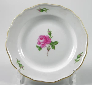 Meissen Teller Rote Rose Moosrose Ø16cm 2. Wahl Dekor 020110 - Bild 1 von 1
