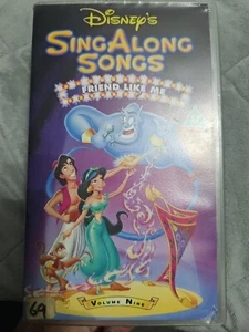 Walt Disney Sing Along Songs - Friend Like Me (VHS, 1994) Rare & Collectable - Picture 1 of 15