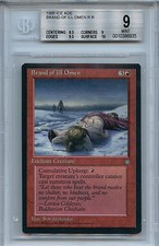 MTG Ice Age Brand of Ill Omen BGS 9.0 (9) Mint Magic Card WOTC 6935