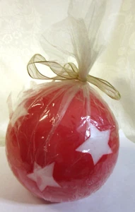 VELA BULLFROG, VELA REDONDA ROJA PATRIÓTICA con ESTRELLAS NUEVA DE COLECCIÓN SIN USAR - Imagen 1 de 4