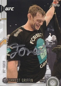 Forrest Griffin Signed 2015 Topps UFC Chronicles Card #18 Autograph 55 76 86 126 - Picture 1 of 12