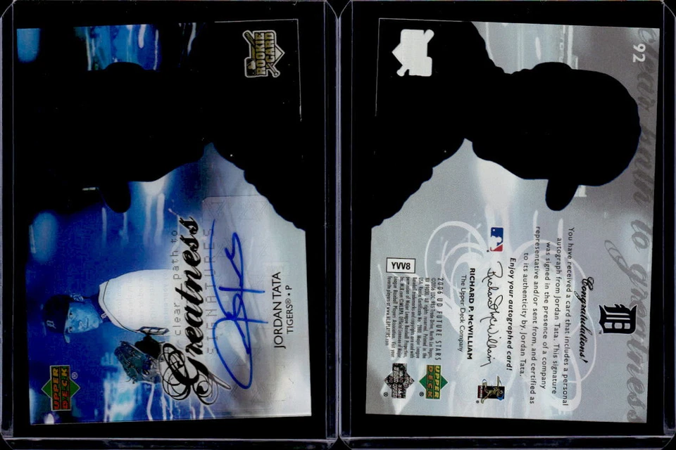 2006 UD Future Stars #92 Jordan Tata Auto RC - NM-MT - Image 1 of 1