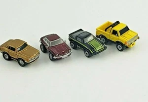 4 MICRO MACHINES CARS AND TRUCK JAGUAR MERCEDES BENZ MAZDA GALOOB VINTAGE - Picture 1 of 6