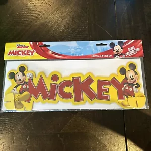 Mickey Mouse Mesa Decoración Cumpleaños Fiesta Suministros 1 PC NUEVO - Imagen 1 de 6