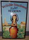 Plaque Metal Ancienne Pas Courante  Beer Strasbourg Bière Fischer Tradition