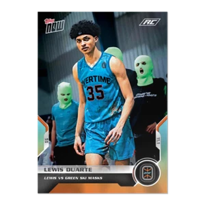 2021 TOPPS NOW OVERTIME ELITE #9 LEWIS DUARTE - VS GREEN SKI MASKS - Picture 1 of 2