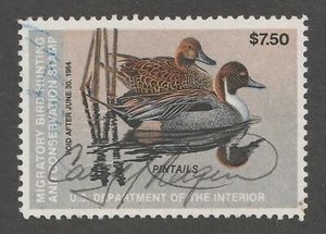 1984 United States #RW50 Used - Migratory Bird Hunting & Conservation Stamp - Picture 1 of 1