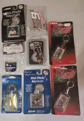 DALE EARNHARDT GM GOODWRENCH INTIMIDATOR NASCAR PHOTO KEYCHAIN AND 7 OTHERS (8) - Image 1 of 4