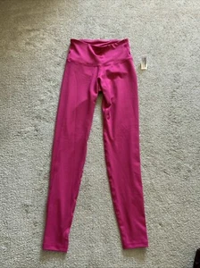 OLD NAVY ACTIVE Womens Leggings Sz S Pink Powerpress High Waist Go Dry NWT - Picture 1 of 13