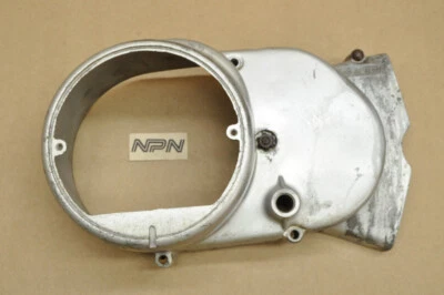 Cubierta de estator caja manivela izquierda Yamaha 1969 AS2 1970-71 HS1 usada de colección Foto 1 de 4