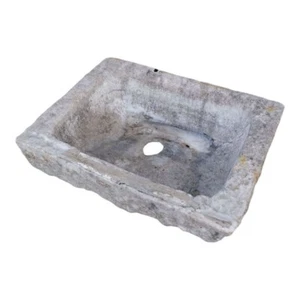 Antico originale piccolo Lavandino vasca in Marmo cm 53x39 lavello bagno cucina - Foto 1 di 6