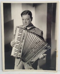 Richard Dig Accordion Player Black White Signed Photo Framed 8”x10” - Picture 1 of 11