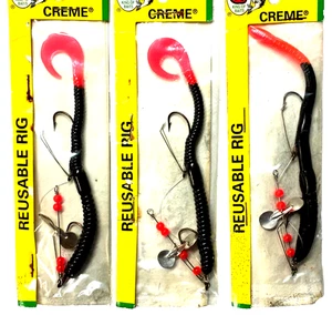 JUEGO DE 3 aparejos reutilizables crema cola de fuego negro 1 cola de paleta y 2 colas rizadas - Imagen 1 de 20