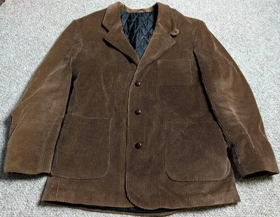 LL BEAN CORDUROY коричневый Thinsulate мужской блейзер сделано в США большой высокий - Изображение 1 из 4
