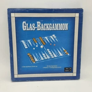 Edles Backgammon Spiel aus Glas in OVP Guter Zustand Gesellschaftsspiel  - Bild 1 von 7