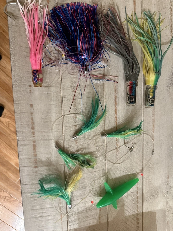 Lote de 5 señuelos de arrastre de agua salada Foto 1 de 4