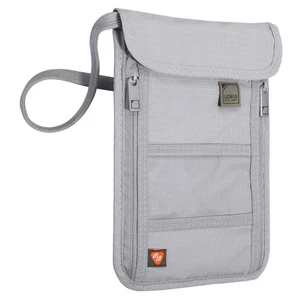 Portafoglio Collo Riserva Blocco RFID, Marsupio da Viaggio + Porta Passaporto per Donna e M... - Foto 1 di 8
