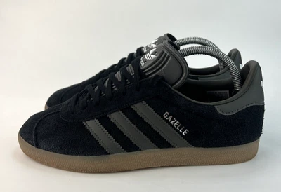 Adidas Originals Gazelle Womens Black Grey Gum Sneakers UK 6.5 - Image 1 of 4