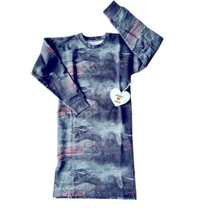 Romey Loves Lulu Dinosaur Lava Dress Girls Size 10 NWT - Picture 1 of 6