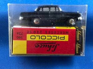 Schuco Piccolo 724 Mercedes 220S Black Body Western Germany Boxed - Picture 1 of 3