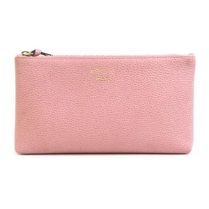 Gucci Swing Pink Beige Leather Pouch Chic Organizer - Picture 1 of 5