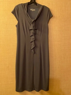 Classiques Entier cap sleeve dress size 12 medium gray - Image 1 of 4